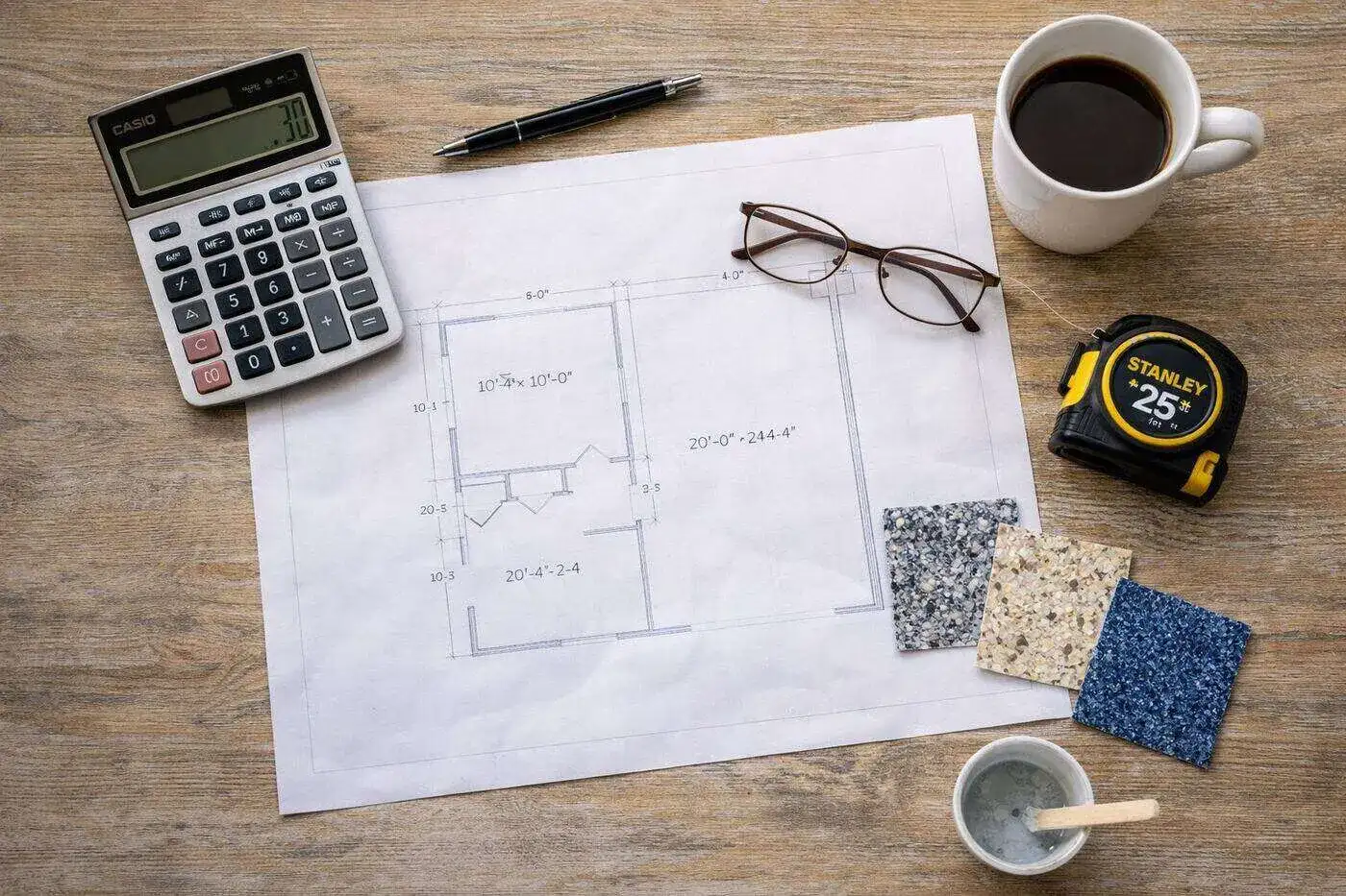 Epoxy flooring cost breakdown for a Broward County garage