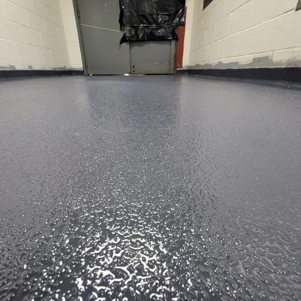 Epoxy flake finish garage floor Broward County