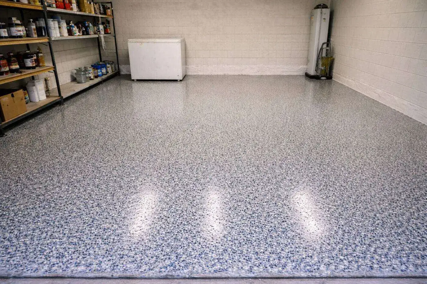 Epoxy garage floor installation in Miramar, Broward County