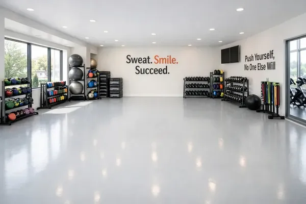 Commercial epoxy floor auto shop Broward County Florida