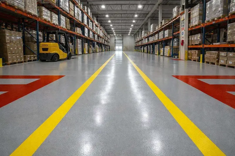 Industrial epoxy floor warehouse Broward County Florida