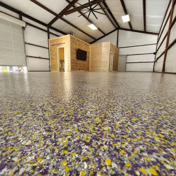 Home interior epoxy floor Broward County