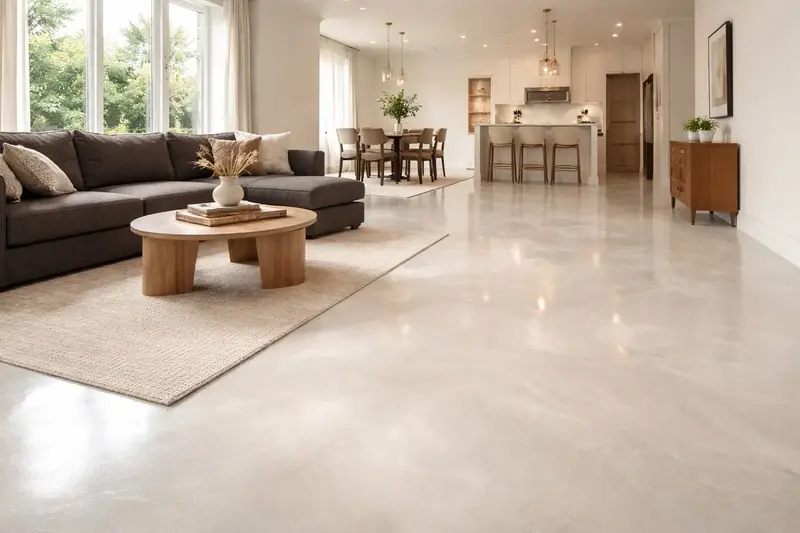 Residential metallic epoxy floor Broward County Florida