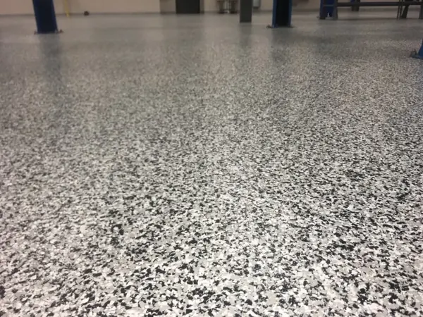 Commercial auto shop flake floor coating Broward County