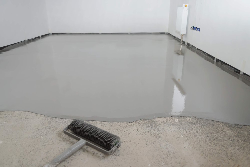 In+progress+epoxy+installation basement floor coatings, inprogressepoxyinstallation